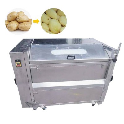 LGWC-500 Industrial Vegetable Fruit Potato Garlic Peeler Cassava Washing Peeling Machine