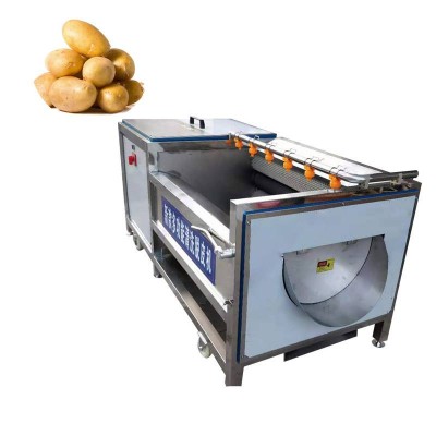 High Quality Potato Washer Machine Commercial Potato Peeler Machine Brush Onion Washing Machine for Sale